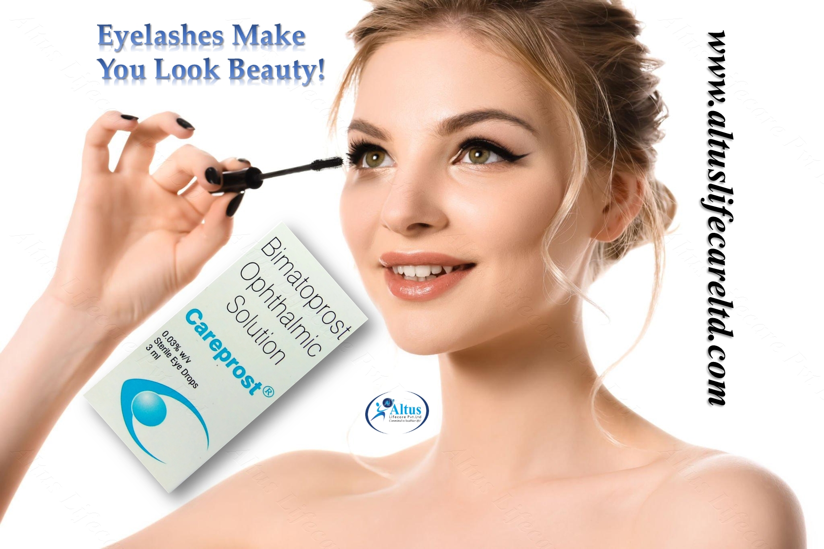 Apply Latisse Eyelash Serum 0.03% for treatment of Eyelash Hypotrichosis problem