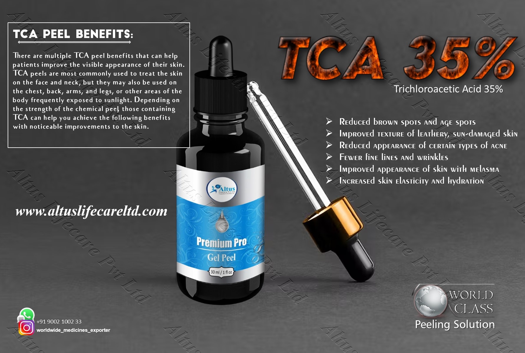 TCA 35% Skin Chemical Face Facial Peel | Treat Fine Lines | Scarring and Wrinkles