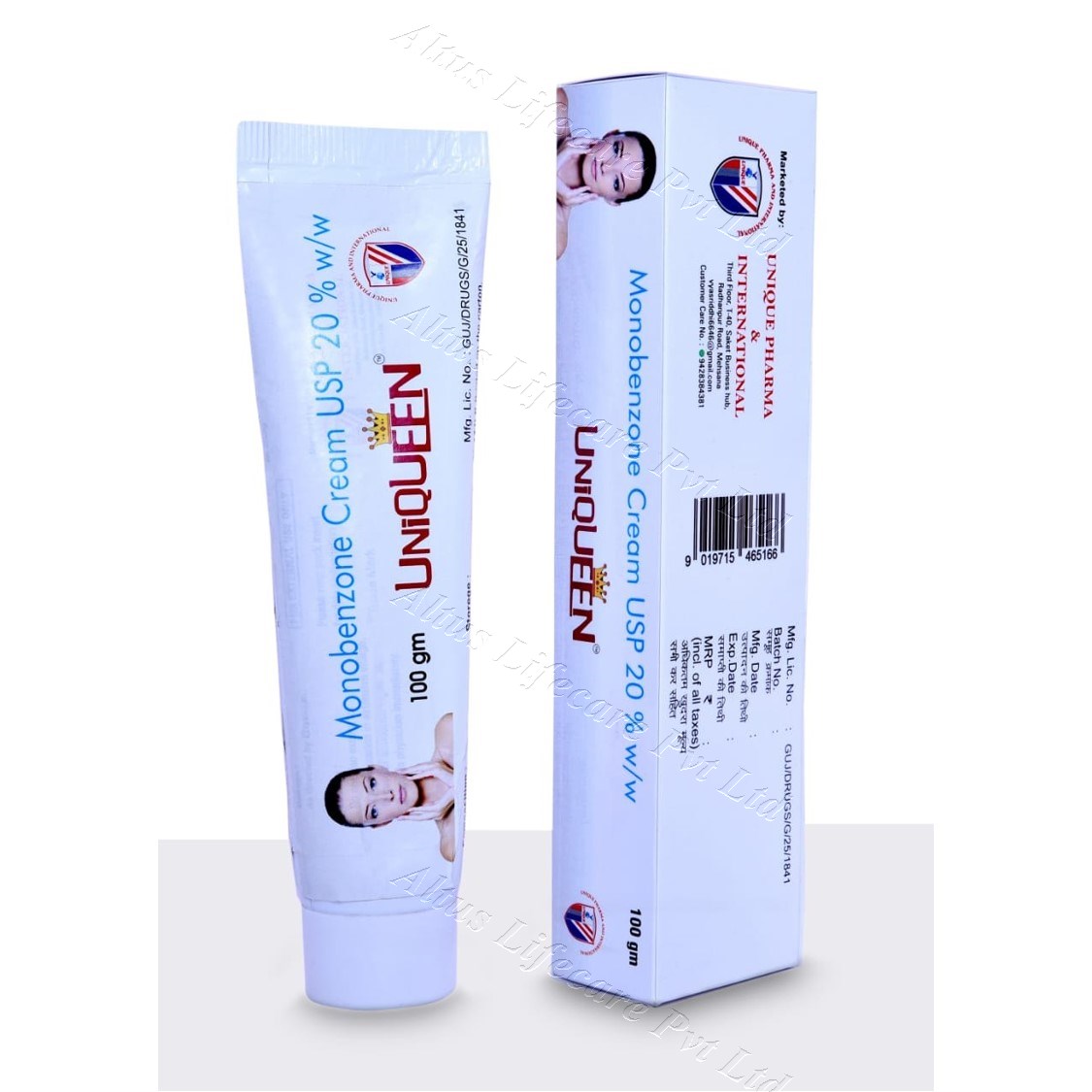 Uniqueen 20% Monobenzone Cream